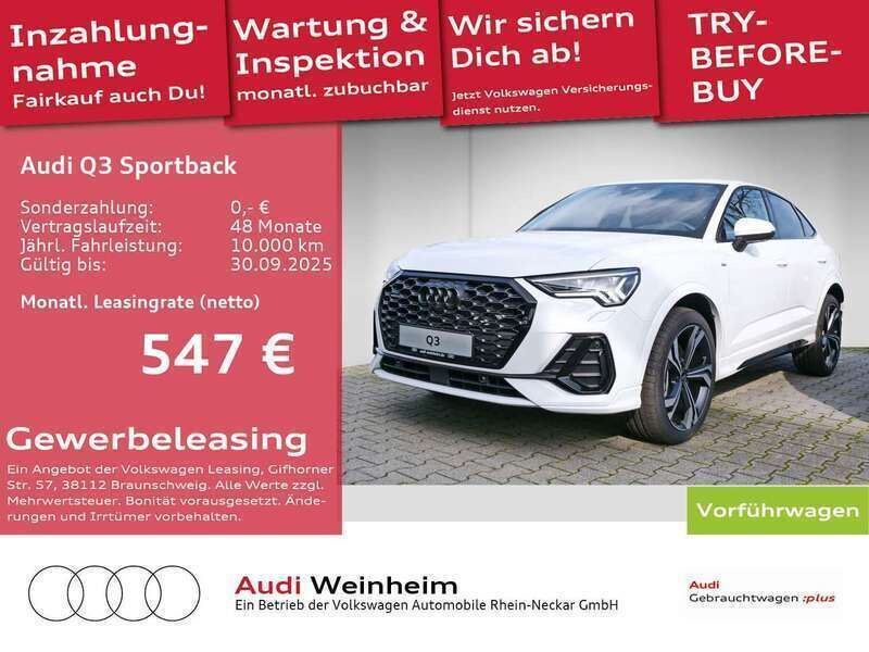 Gletscherweiß metallic Gebraucht 2024 Audi Q3 S-Line SUV | 50.999 € (Teuer) - Bild 1/2