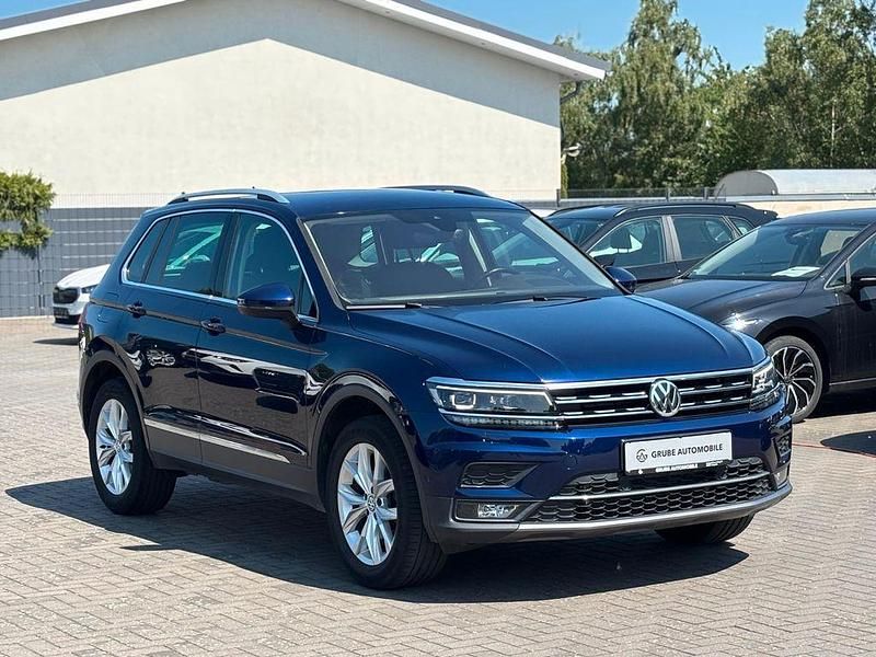 Atlantic blue metallic Gebraucht 2020 VW Tiguan Highline SUV | 27.990 € (Guter Preis) - Bild 1/4