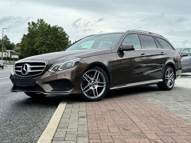 Braun Gebraucht 2014 Mercedes E350 AMG Kombi | 15.500 € (Fairer Preis) - Bild 1/4