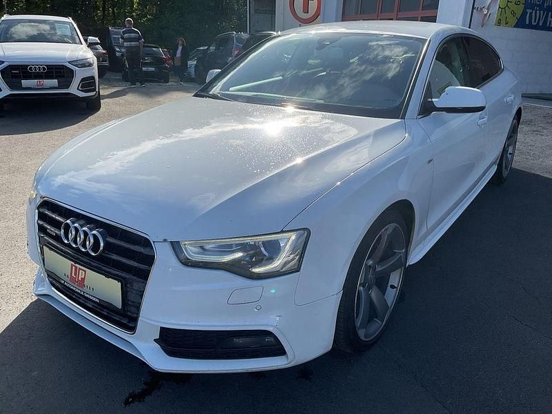 Weiß Gebraucht 2014 Audi A5 Sportback S-Line Kleinwagen | 9.990 € (Fairer Preis) - Bild 1/4