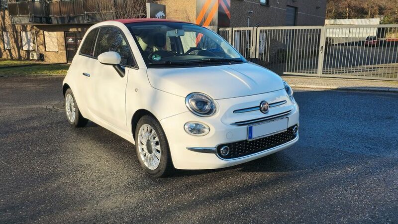Weiß Gebraucht 2016 Fiat 500C Lounge Cabrio | 7.450 € (Guter Preis) - Bild 1/4
