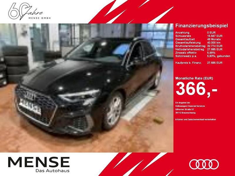 Gebraucht Audi A3 S-Line 150 PS (110 kW) 2022 Mythosschwarz Limousine