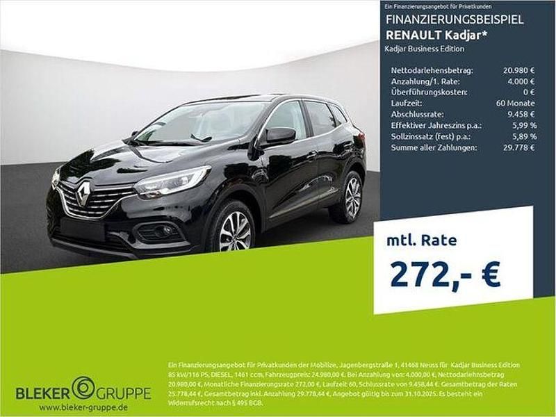 Sternenschwarz Gebraucht 2020 Renault Kadjar Business SUV | 17.180 € (Fairer Preis) - Bild 1/3