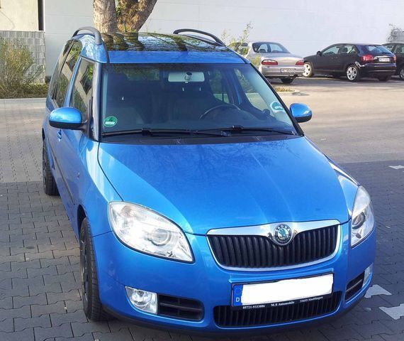 Gebraucht Skoda Roomster 80 PS (58 kW) 2006 Blau metallic Van / Kleinbus