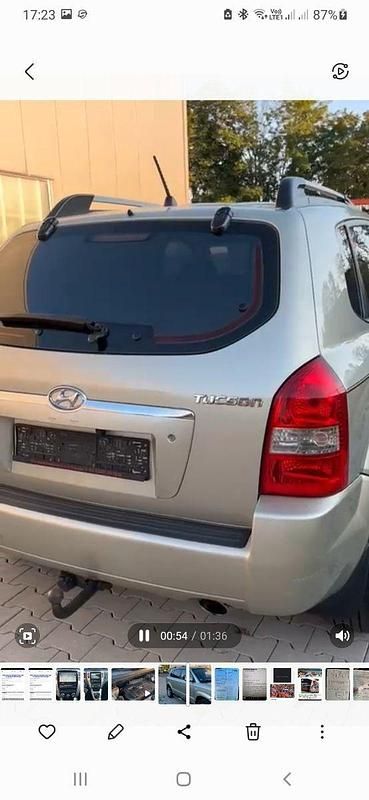 Silber Gebraucht 2008 Hyundai Tucson GLS SUV | 3.915 € (Fairer Preis) - Bild 1/4