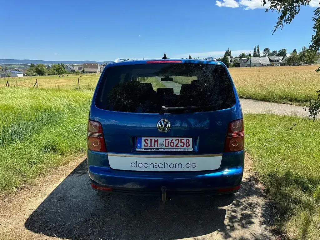 Gebraucht VW Touran Highline 140 PS (102 kW) 2008 Blau Van / Kleinbus