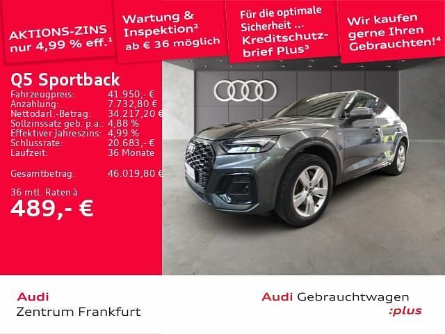 Daytonagrau perleffekt Gebraucht 2022 Audi Q5 Sportback S-Line SUV | 41.850 € (Guter Preis) - Bild 1/2