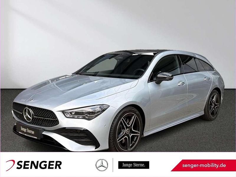 Lack hightechsilber Gebraucht 2025 Mercedes CLA200 Shooting Brake AMG Kombi | 38.990 € - Bild 1/3