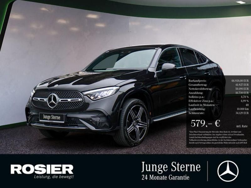 Schwarz / obsidianschwarz (metallic) Gebraucht 2024 Mercedes GLC300e AMG Coupé | 67.500 € (Guter Preis) - Bild 1/3