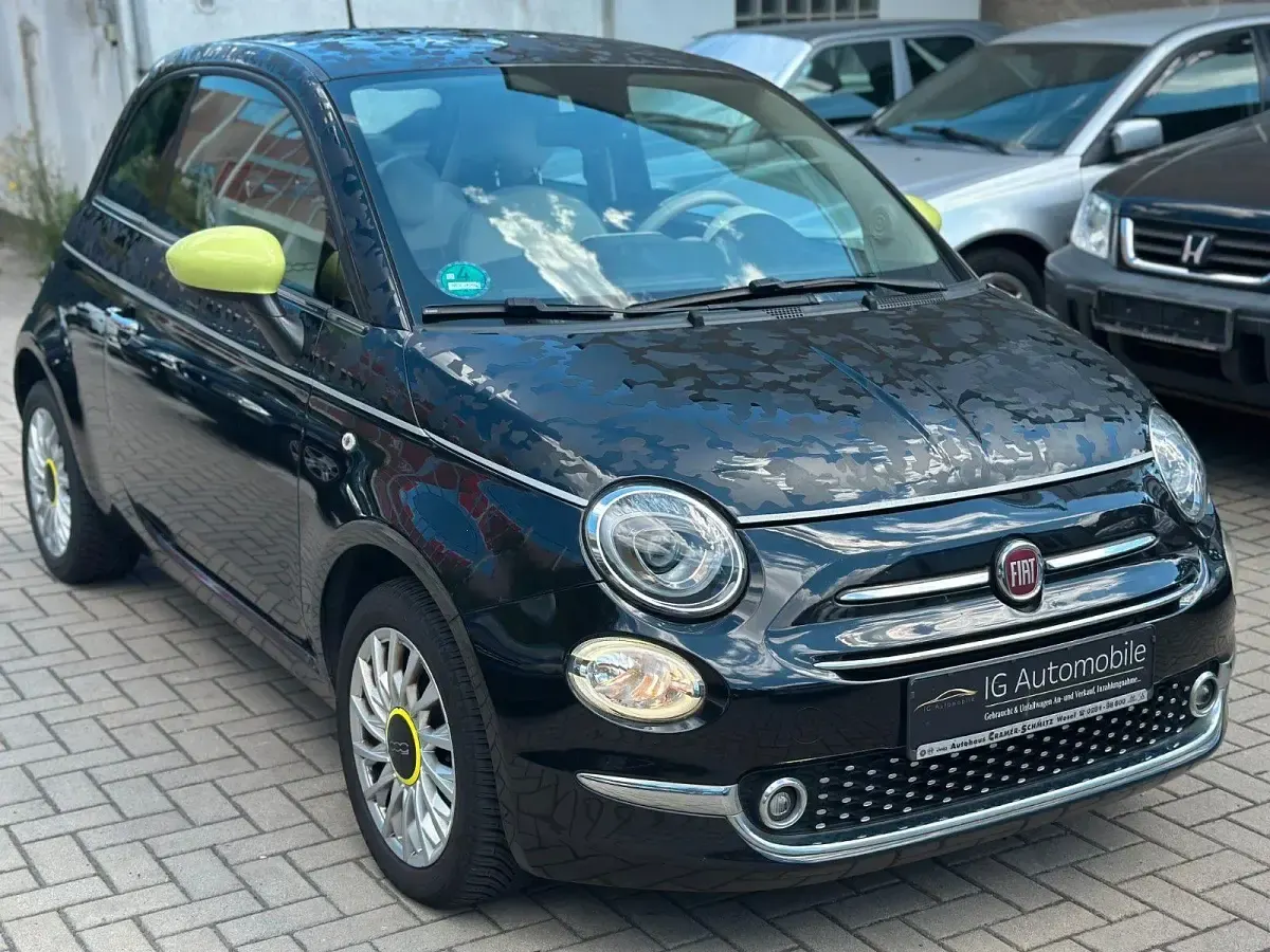Gebraucht Fiat 500 Lounge 69 PS (50 kW) 2016 Schwarz Kleinwagen