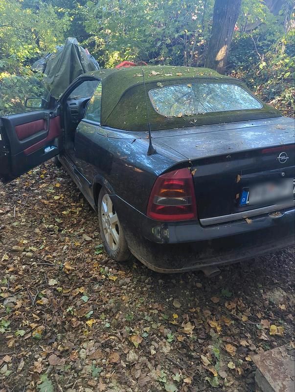 Schwarz Gebraucht 2002 Opel Astra Cabriolet Cabrio | 1.300 € (Guter Preis) - Bild 1/4