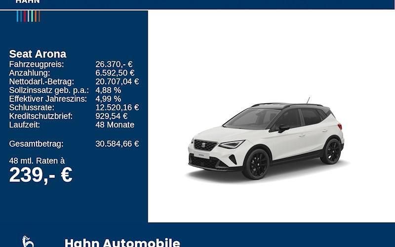 Gebraucht Seat Arona Black Edition 115 PS (84 kW) 2025 Weiß SUV