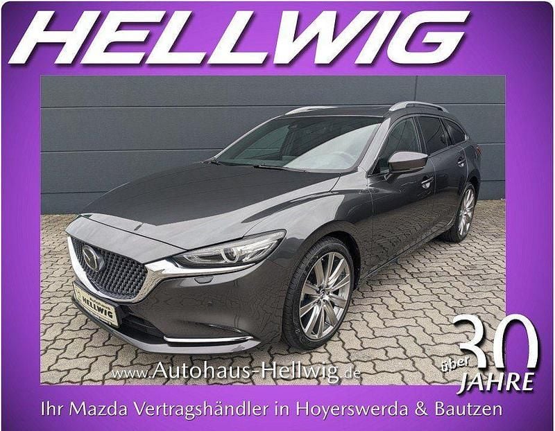 Machine grey metallic Gebraucht 2024 Mazda 6 Takumi-Line Kombi | 29.980 € (Guter Preis) - Bild 1/4