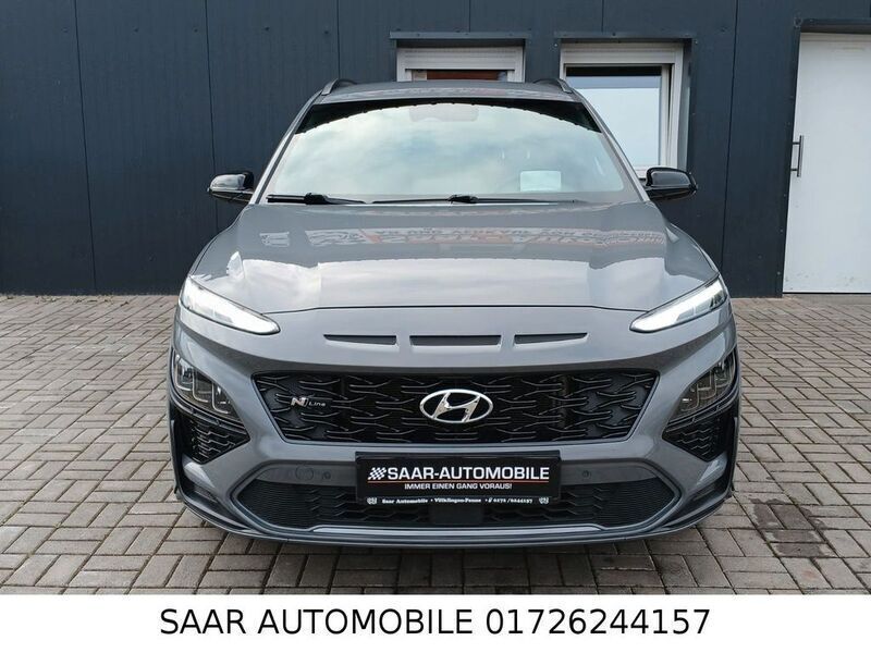 Grau Gebraucht 2021 Hyundai Kona N Line SUV | 18.999 € (Guter Preis) - Bild 1/4
