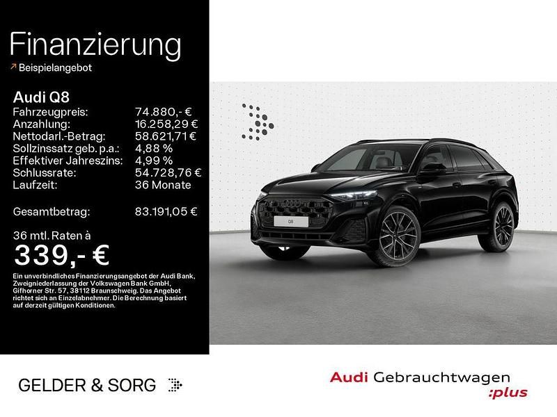Mythosschwarz metallic Gebraucht 2025 Audi Q8 Ambiente SUV | 74.880 € (Fairer Preis) - Bild 1/4