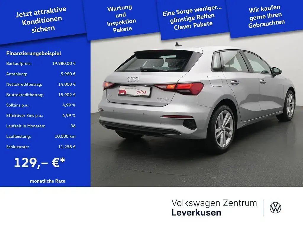 Gebraucht Audi A3 Ambiente 150 PS (110 kW) 2020 Florettsilber Limousine