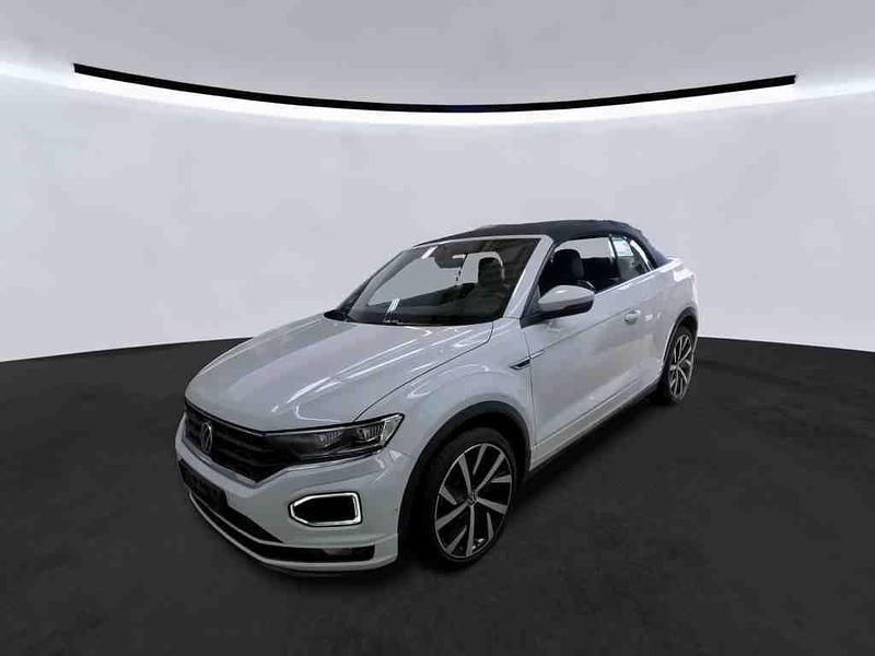 Pure white Gebraucht 2021 VW T-Roc Cabriolet R-line Cabrio | 21.590 € (Guter Preis) - Bild 1/4