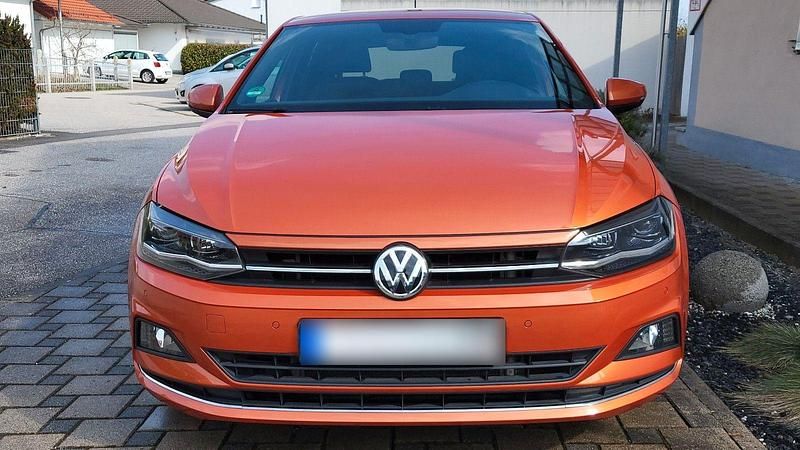 Gebraucht VW Polo Highline 95 PS (69 kW) 2018 Orange Kleinwagen