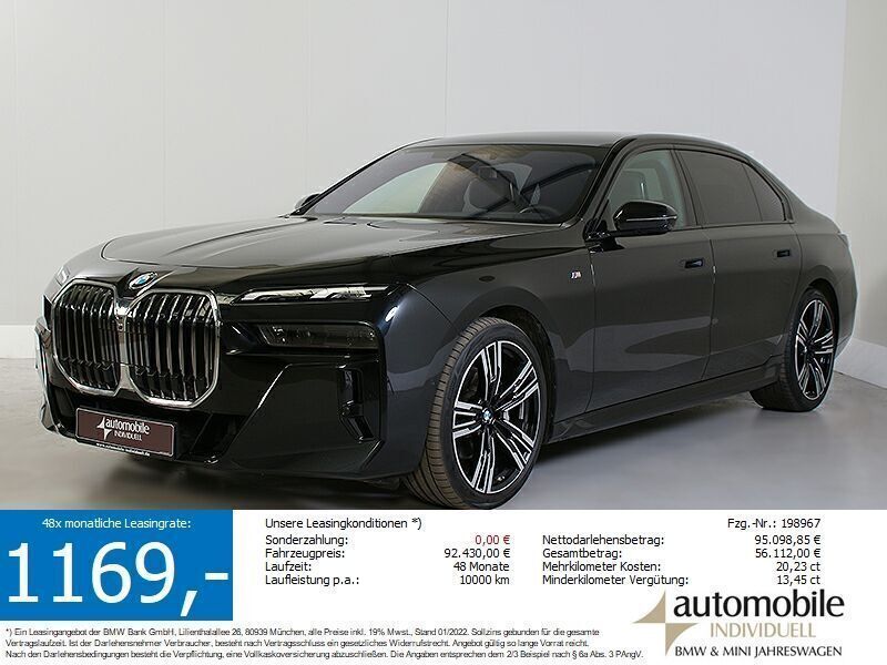 Schwarz Gebraucht 2024 BMW 740 M Sport Limousine | 93.240 € (Guter Preis) - Bild 1/4