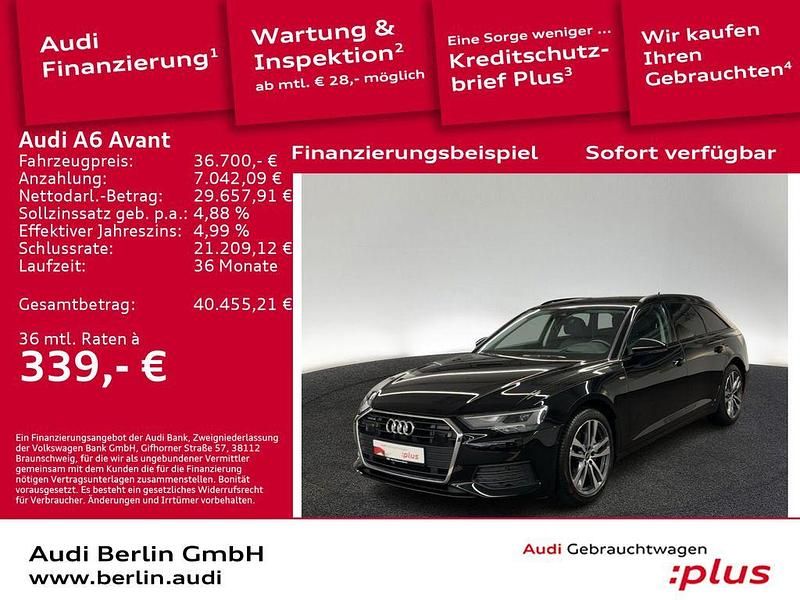 Brillantschwarz Gebraucht 2022 Audi A6 Ambiente Kombi | 36.700 € (Etwas zu teuer) - Bild 1/3