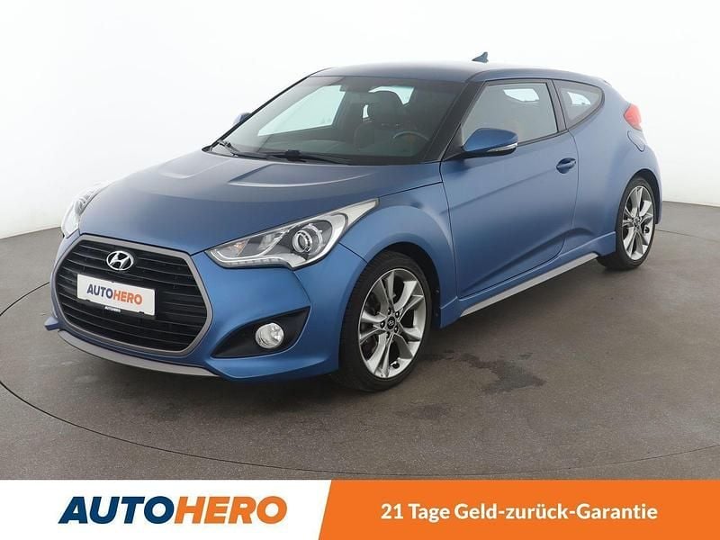 Blau Gebraucht 2017 Hyundai Veloster Kleinwagen | 16.150 € - Bild 1/3
