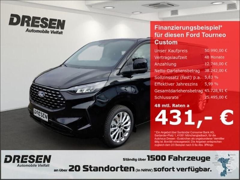 Schwarz Neu 2024 Ford Tourneo Custom Titanium X Van / Kleinbus | 50.990 € (Fairer Preis) - Bild 1/4
