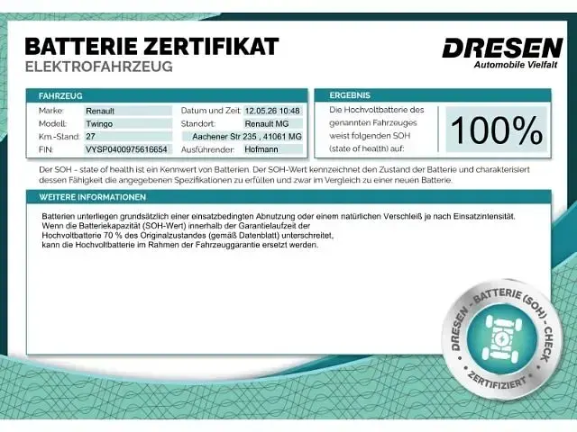 Gebraucht Renault Twingo Urban 60 kW (82 PS) 2026 Gruen Kleinwagen