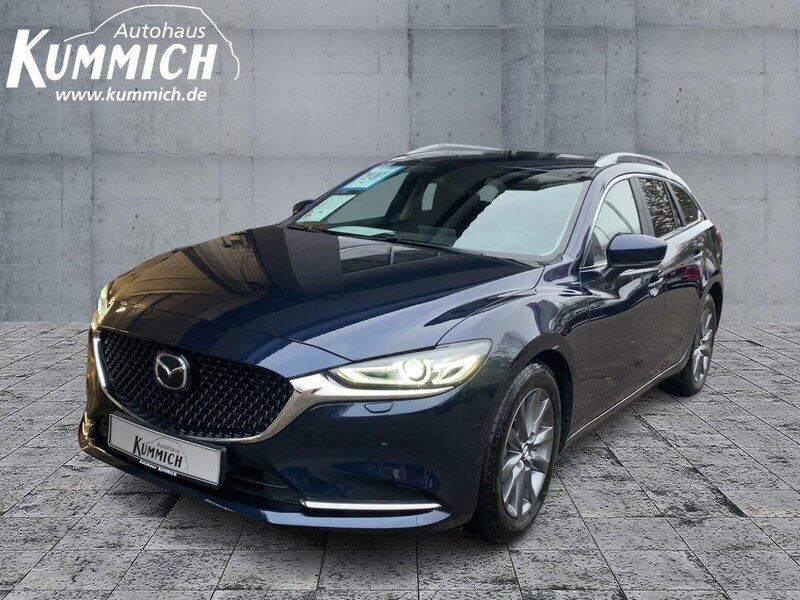 Deep crystal blue (blau) Gebraucht 2023 Mazda 6 Center-Line Kombi | 30.989 € (Fairer Preis) - Bild 1/4