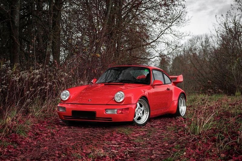 Brugt Porsche 964 250 HK (183 kW) 1990 Rød