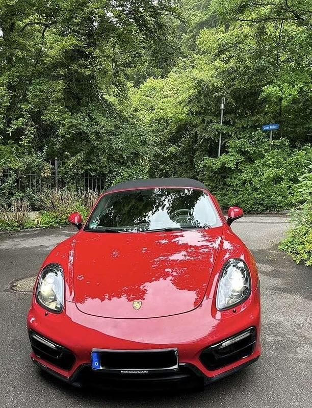 Rot Gebraucht 2014 Porsche Boxster Cabrio | 76.981 € - Bild 1/4