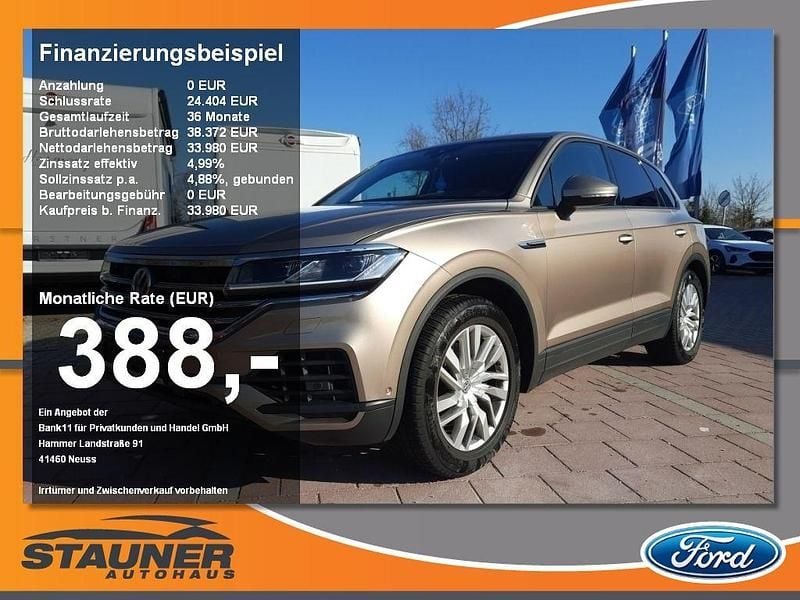 Sand gold metallic Gebraucht 2018 VW Touareg SUV | 29.980 € (Superpreis) - Bild 1/4