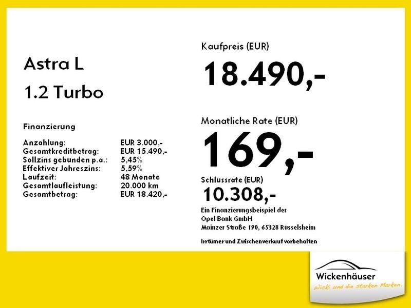 Gebraucht Opel Astra Elegance 131 PS (96 kW) 2024 Perla nera Limousine