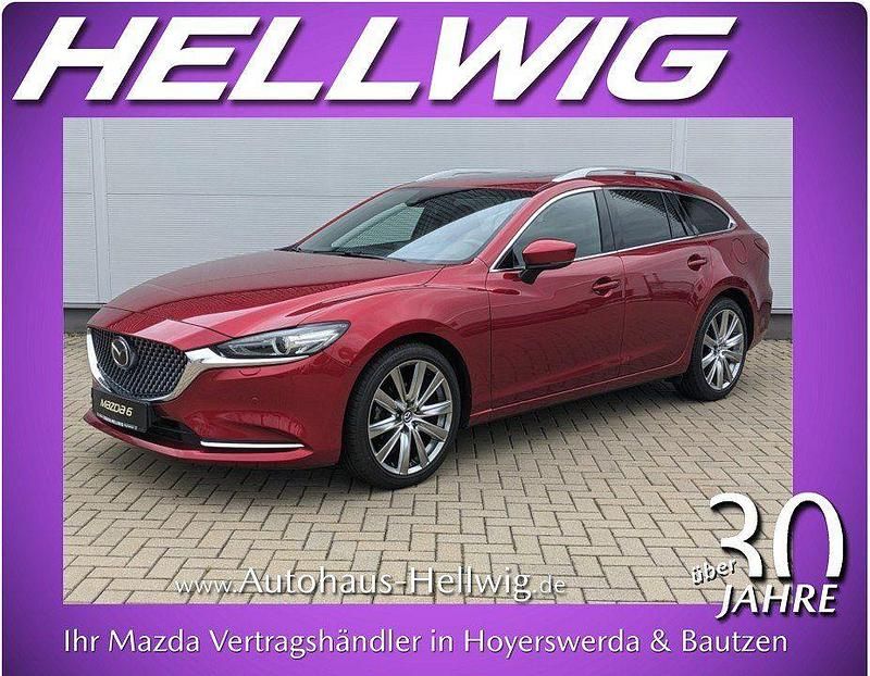 Soul red crystal metallic (metallic) Gebraucht 2023 Mazda 6 Takumi-Line Kombi | 30.580 € (Fairer Preis) - Bild 1/4