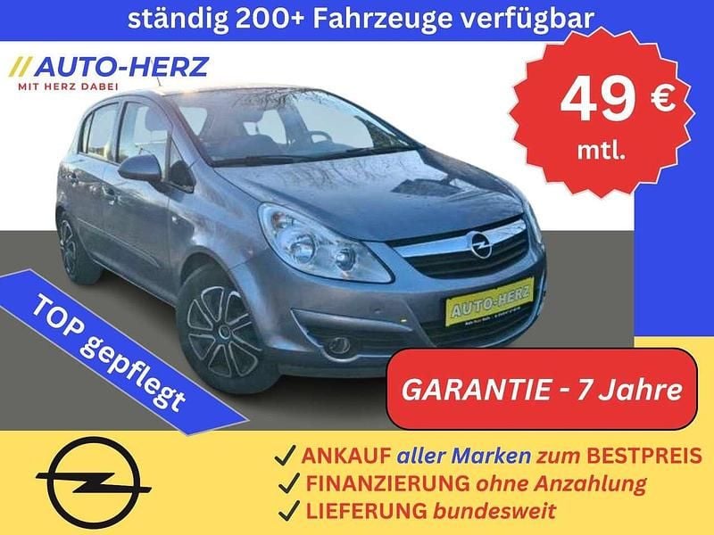 Grau Gebraucht 2008 Opel Corsa Catch Me Limousine | 4.990 € (Teuer) - Bild 1/3