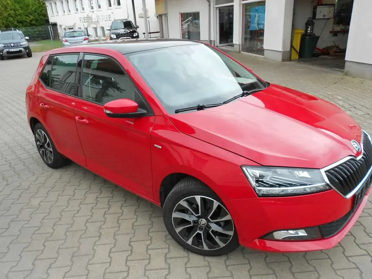Gebraucht Skoda Fabia 95 PS (69 kW) 2021 Rot Kleinwagen