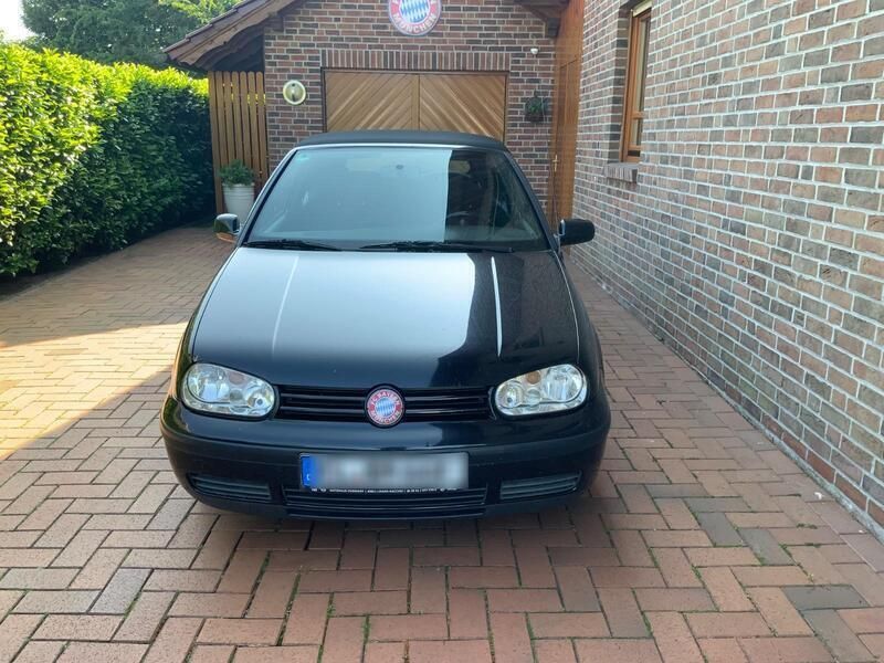 Schwarz Gebraucht 2000 VW Golf Cabriolet Cabrio | 1.999 € (Fairer Preis) - Bild 1/4