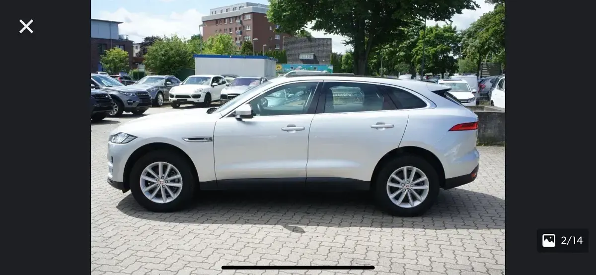 Gebraucht Jaguar F-Pace Pure 179 PS (131 kW) 2016 Silber SUV