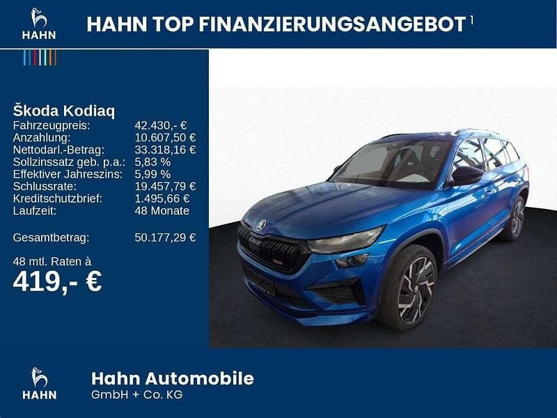 Gebraucht Skoda Kodiaq RS 245 PS (180 kW) 2022 Blau SUV