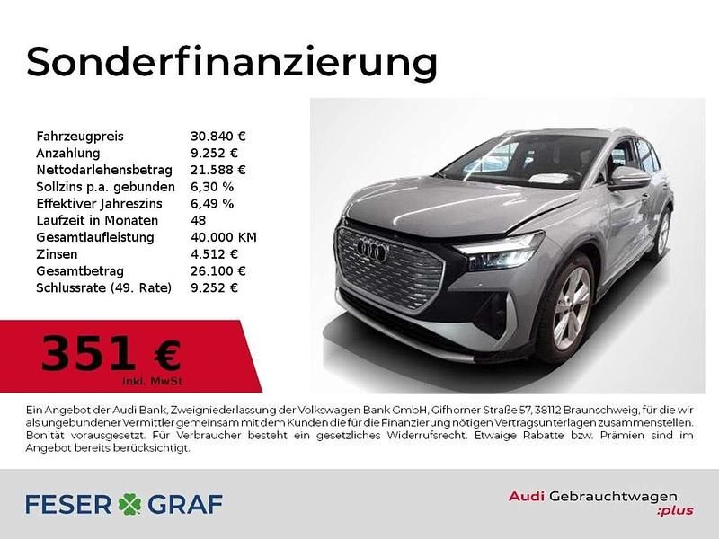 Kieselgrau Gebraucht 2022 Audi Q4 e-tron S-Line SUV | 30.840 € (Superpreis) - Bild 1/2