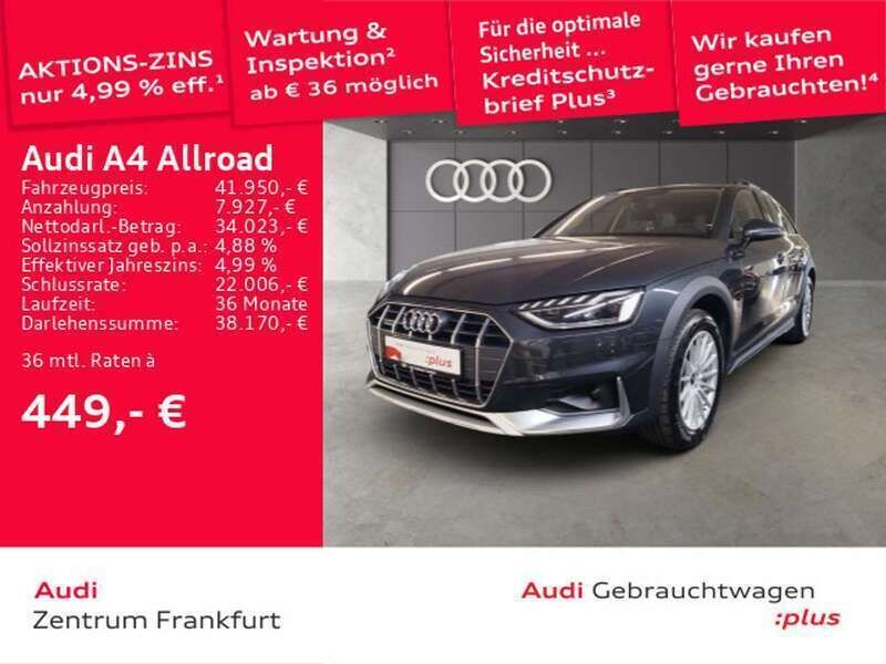 Manhattangrau metallic Gebraucht 2023 Audi A4 Allroad Ambiente Kombi | 41.950 € (Guter Preis) - Bild 1/2
