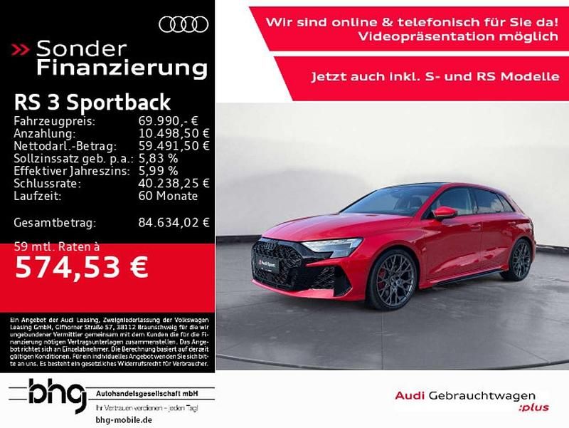 Progressivrot metallic Gebraucht 2025 Audi RS3 Kleinwagen | 69.990 € (Fairer Preis) - Bild 1/4
