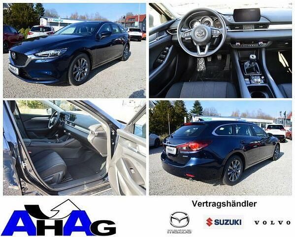 Deep crystal blue Gebraucht 2024 Mazda 6 Prime-Line Kombi | 28.480 € (Guter Preis) - Bild 1/2