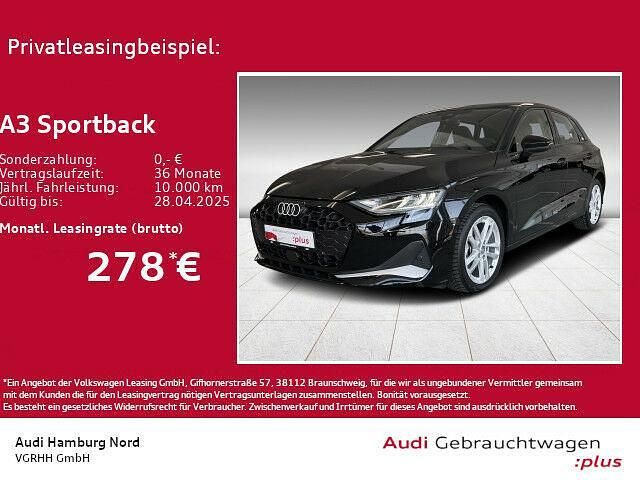 Gebraucht Audi A3 Advanced 150 PS (110 kW) 2024 Schwarz Limousine