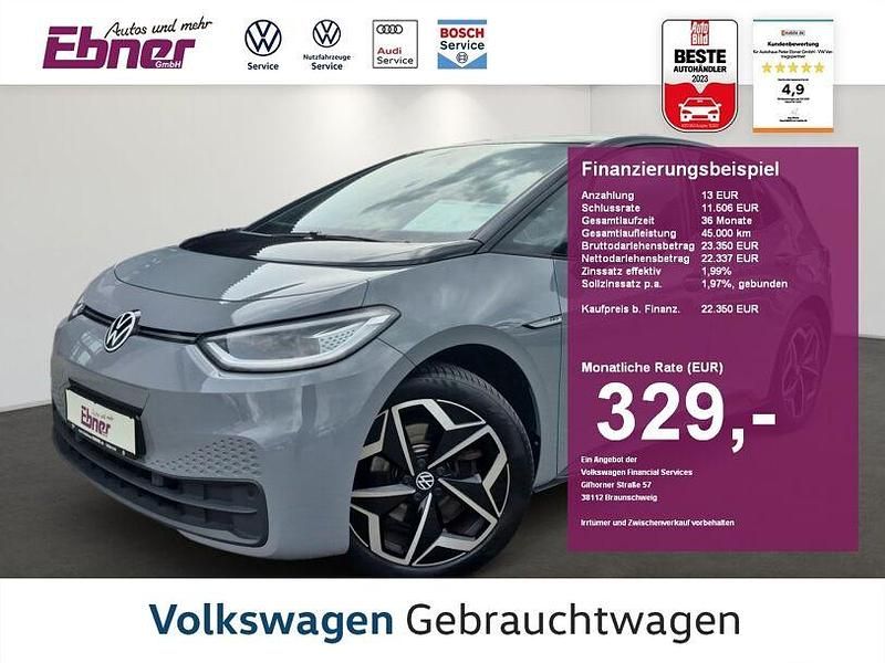 Gebraucht VW ID.3 Pro Performance 150 kW (204 PS) 2021 Mondsteingrau/schwarz Kleinwagen