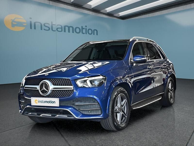 Blau Gebraucht 2021 Mercedes GLE400 SUV | 63.449 € (Etwas zu teuer) - Bild 1/4