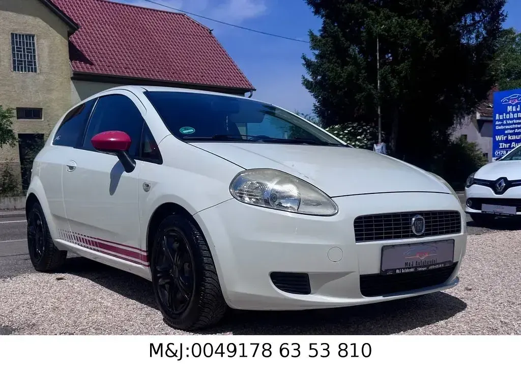 Gebraucht Fiat Grande Punto 77 PS (56 kW) 2009 Weiß Kleinwagen