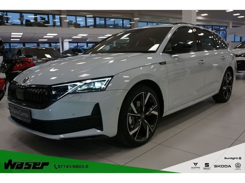 Weiss Neu 2025 Skoda Octavia SportLine Kombi | 48.950 € - Bild 1/4
