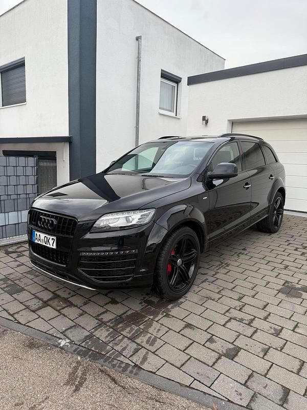 Schwarz Gebraucht 2015 Audi Q7 S-Line SUV | 17.900 € (Superpreis) - Bild 1/4