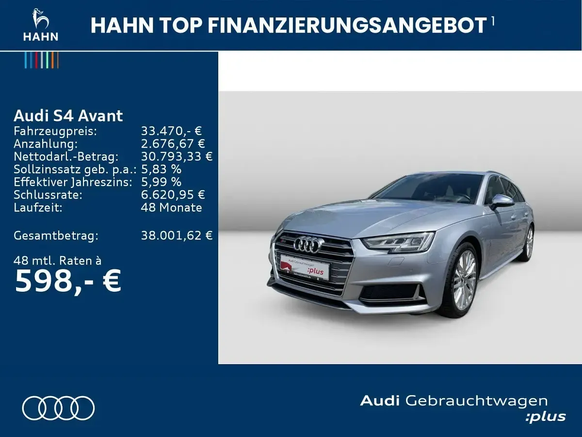 Gebraucht Audi S4 Design 354 PS (260 kW) 2018 Florettsilber metallic Kombi