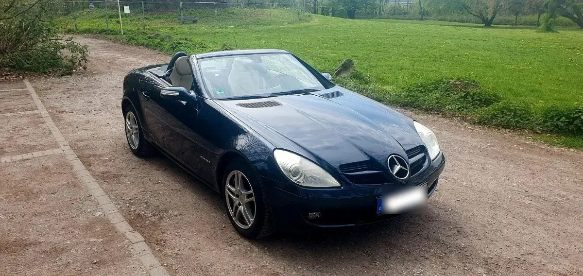 Gebraucht Mercedes SLK200 163 PS (119 kW) 2004 Blau Cabrio